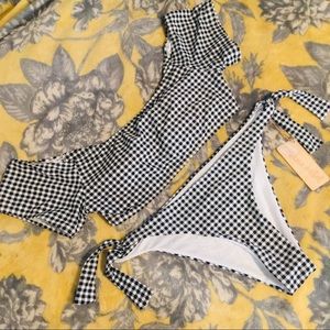 Plaid Two piece swimsuit